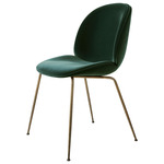 Beetle Upholstered Dining Chair - Antique Brass / Tempo 13