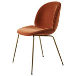 Beetle Upholstered Dining Chair - Antique Brass / Tempo 23
