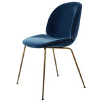 Beetle Upholstered Dining Chair - Antique Brass / Tempo 06