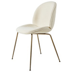 Beetle Upholstered Dining Chair - Antique Brass / Hearth 01