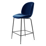 Beetle Upholstered Bar / Counter Chair - Black / Tempo 04
