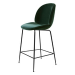 Beetle Upholstered Bar / Counter Chair - Black / Tempo 13