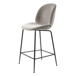 Beetle Upholstered Bar / Counter Chair - Black / Tempo 17