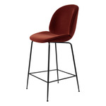 Beetle Upholstered Bar / Counter Chair - Black / Tempo 25