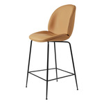 Beetle Upholstered Bar / Counter Chair - Black / Davenport 7835