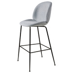 Beetle Upholstered Bar / Counter Chair - Black / Mode 02