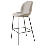 Beetle Upholstered Bar / Counter Chair - Black / Mode 48