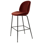 Beetle Upholstered Bar / Counter Chair - Black / Tempo 25