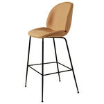 Beetle Upholstered Bar / Counter Chair - Black / Davenport 7835