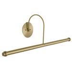 Slim Line LED Picture Light - Satin Brass