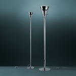 Flute Floor Lamp - Chrome / Transparent