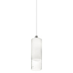 Lio Pendant - Nickel / White / Clear