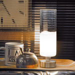 Lio Table Lamp - Nickel / White