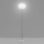 Lucciola Floor Lamp - Nickel / White