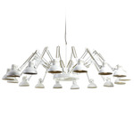 Dear Ingo Chandelier - Chrome / White