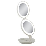 10x/1x LED Next Generation Travel Mirror - Off White / Mirror