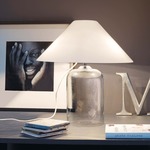 Alega Table Lamp - Chrome / White