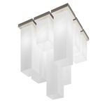 Tubes Multi Light Ceiling Light - Matte Nickel / White