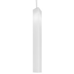 Tubes Pendant - Nickel / White