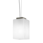 Tubes Pendant - Nickel / White