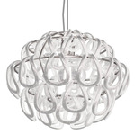 Giogali Pendant - Chrome / White