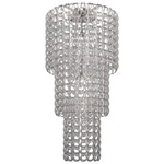 Giogali Cascading Ceiling Light - Chrome / Transparent