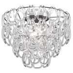 Minigiogali Ceiling Light - Chrome / Transparent