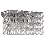 Minigiogali Rectangular Wall Sconce - Chrome / Transparent