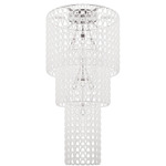 Minigiogali Cascading Ceiling Light - Chrome / White