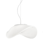 Balance Pendant - Satin Nickel / White