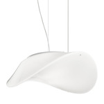 Balance Pendant - Satin Nickel / White