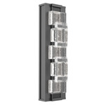 Tessera Outdoor Wall Light - Argento Grey / Tessera Tetro Cast Glass