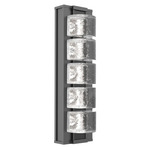 Tessera Outdoor Wall Light - Argento Grey / Tessera Orb Cast Glass