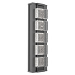 Tessera Outdoor Wall Light - Argento Grey / Tessera Pave Cast Glass
