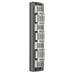 Tessera Outdoor Wall Light - Argento Grey / Tessera Tetro Cast Glass