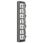 Tessera Outdoor Wall Light - Argento Grey / Tessera Facet Cast Glass