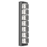 Tessera Outdoor Wall Light - Argento Grey / Tessera Orb Cast Glass