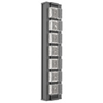 Tessera Outdoor Wall Light - Argento Grey / Tessera Pave Cast Glass