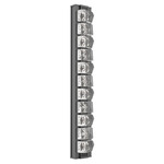 Tessera Outdoor Wall Light - Argento Grey / Tessera Facet Cast Glass