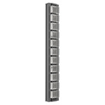 Tessera Outdoor Wall Light - Argento Grey / Tessera Pave Cast Glass
