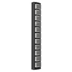 Tessera Outdoor Wall Light - Textured Black / Tessera Pave Cast Glass
