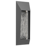 Nightfall Outdoor Dark Sky Wall Light - Argento Grey / Linea Cast Glass