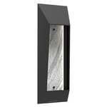 Nightfall Outdoor Dark Sky Wall Light - Textured Black / Zebrano Marble
