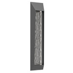 Nightfall Outdoor Dark Sky Wall Light - Argento Grey / Tidal Cast Glass