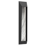 Nightfall Outdoor Dark Sky Wall Light - Textured Black / Zebrano Marble
