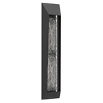 Nightfall Outdoor Dark Sky Wall Light - Textured Black / Linea Cast Glass