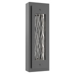Twilight Outdoor Dark Sky Wall Light - Argento Grey / Tidal Cast Glass