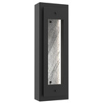 Twilight Outdoor Dark Sky Wall Light - Textured Black / Zebrano Marble