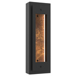 Twilight Outdoor Dark Sky Wall Light - Textured Black / Sienna Slate