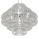 Ecos Chandelier - Chrome / Clear